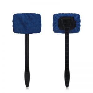 Car Window Cleaner Brush Kit - Windshield Wiper Microfiber Cleaner with Long Handle for Auto Washing and Cleaning