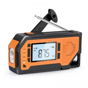 Multi-Function Outdoor Emergency Light with Solar and Hand-Crank Charging Radio