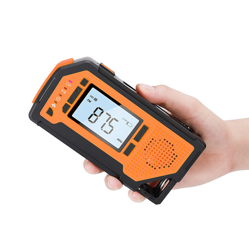 Multi-Function Outdoor Emergency Light with Solar and Hand-Crank Charging Radio - Image 2