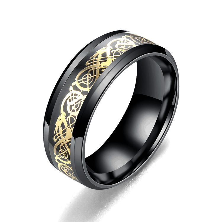 Stainless Steel Dragon Pattern Ring - Unique & Stylish Jewelry Piece - Image 6