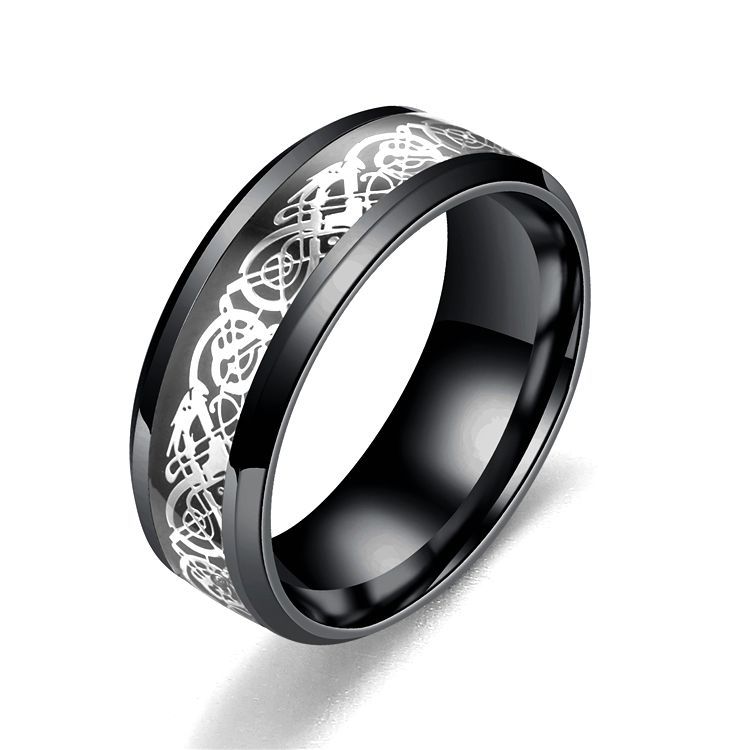 Stainless Steel Dragon Pattern Ring - Unique & Stylish Jewelry Piece - Image 11