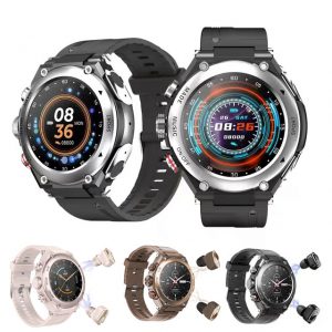 T92 Smart Watch with Bluetooth Headset - 3-in-1 Call, Heart Rate & Blood Pressure Monitoring