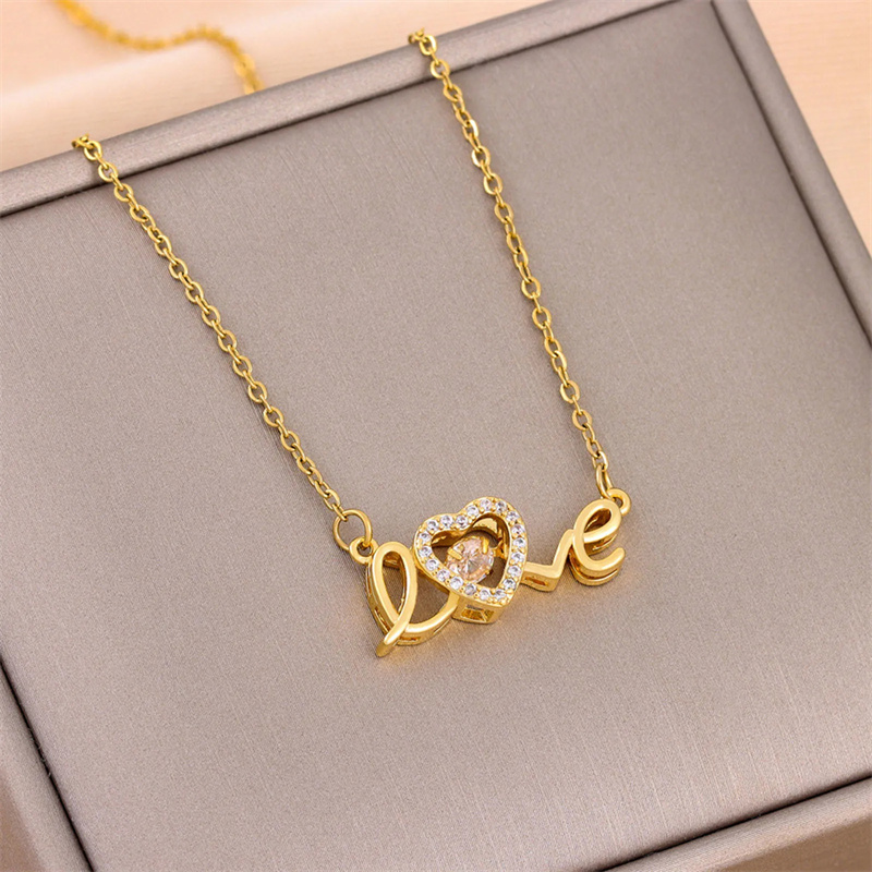 Valentine's Day Gift: Stylish New Titanium Steel Love Necklace for Women - Fashionable Clavicle Chain Jewelry - Image 8