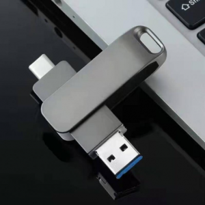 Wholesale Mobile USB Drive - Rotating Metal Dual-Use for Computer & Cellphone with Fast Transmission