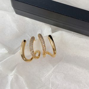 Vintage Zircon-Embedded Earrings for Timeless Elegance