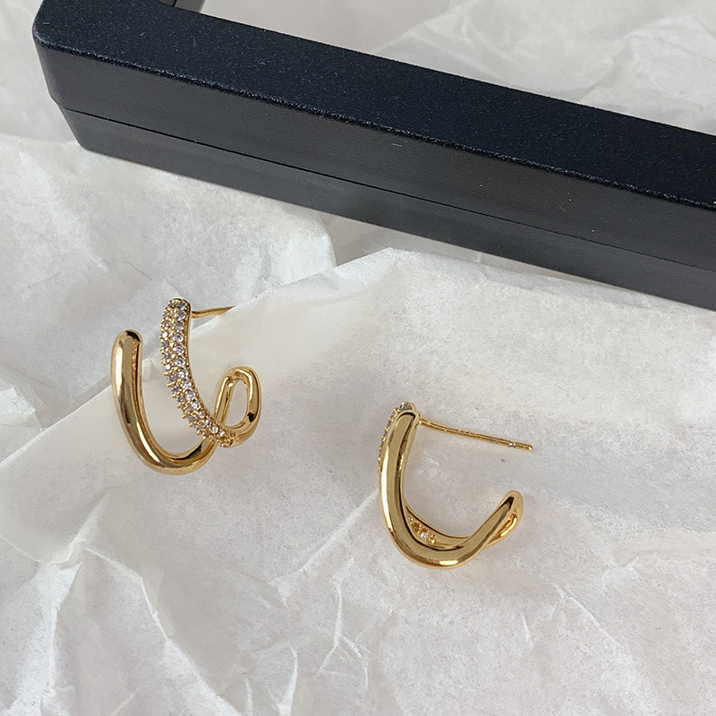 Vintage Zircon-Embedded Earrings for Timeless Elegance - Image 2