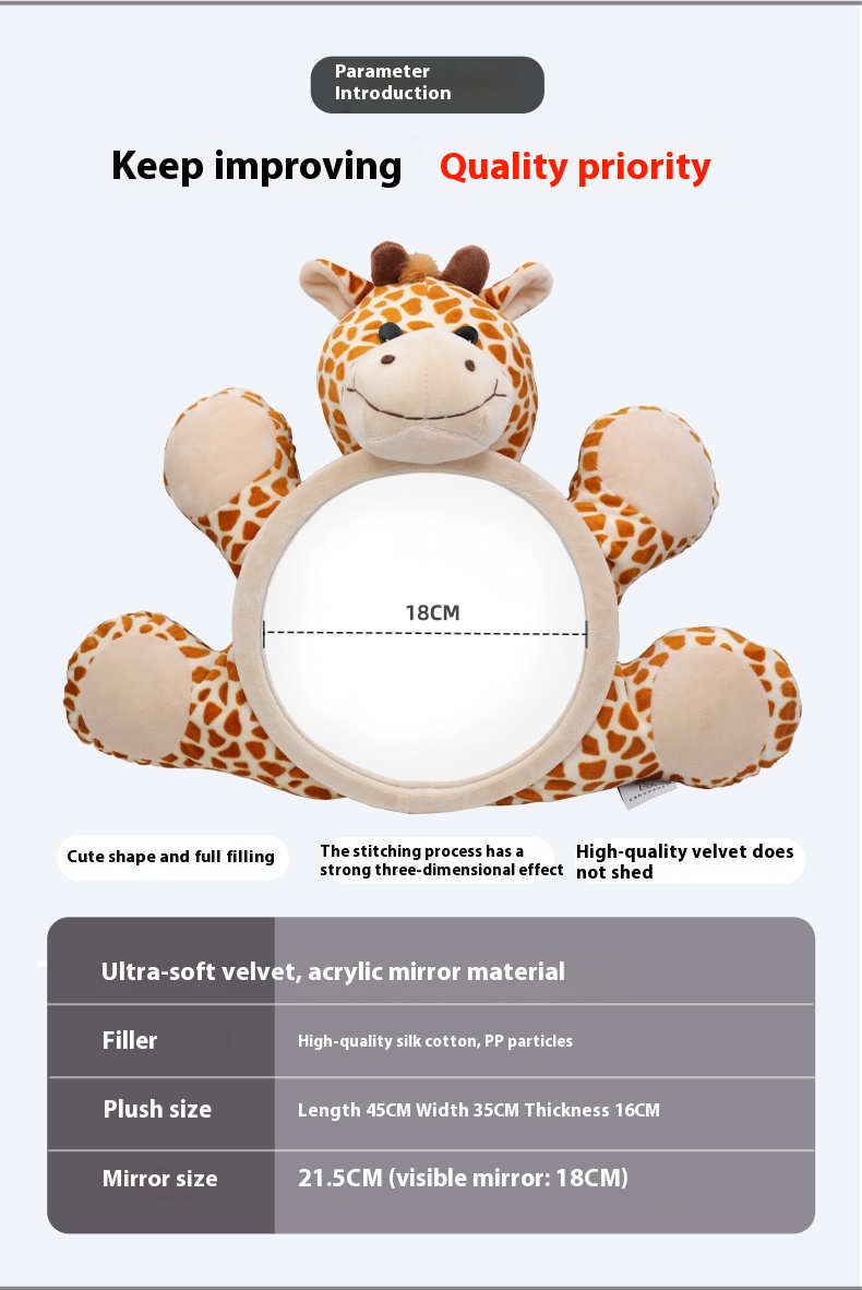 Car Mounted Baby Reflector Safety Seat Basket for Children - Image 4