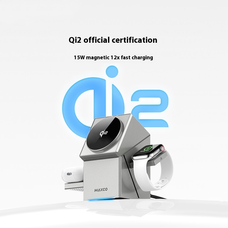 Qi2 Protocol Magnetic Touch Rotating Wireless Charger - Fast & Convenient Charging Solution - Image 3