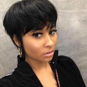 European Beauty Black Fashion Bob Haircut for Stylish Elegance