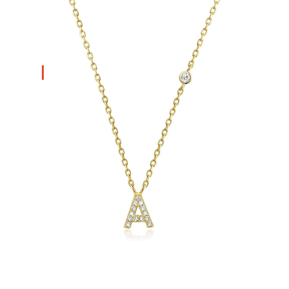 Luxury Gold Color A-Z Initials Necklace for Women - Cute CZ Pendant Fashion Jewelry Gift for Parties and Weddings - Image 4