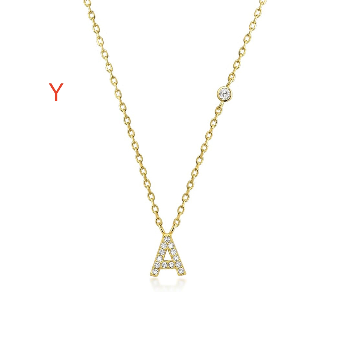 Luxury Gold Color A-Z Initials Necklace for Women - Cute CZ Pendant Fashion Jewelry Gift for Parties and Weddings - Image 15