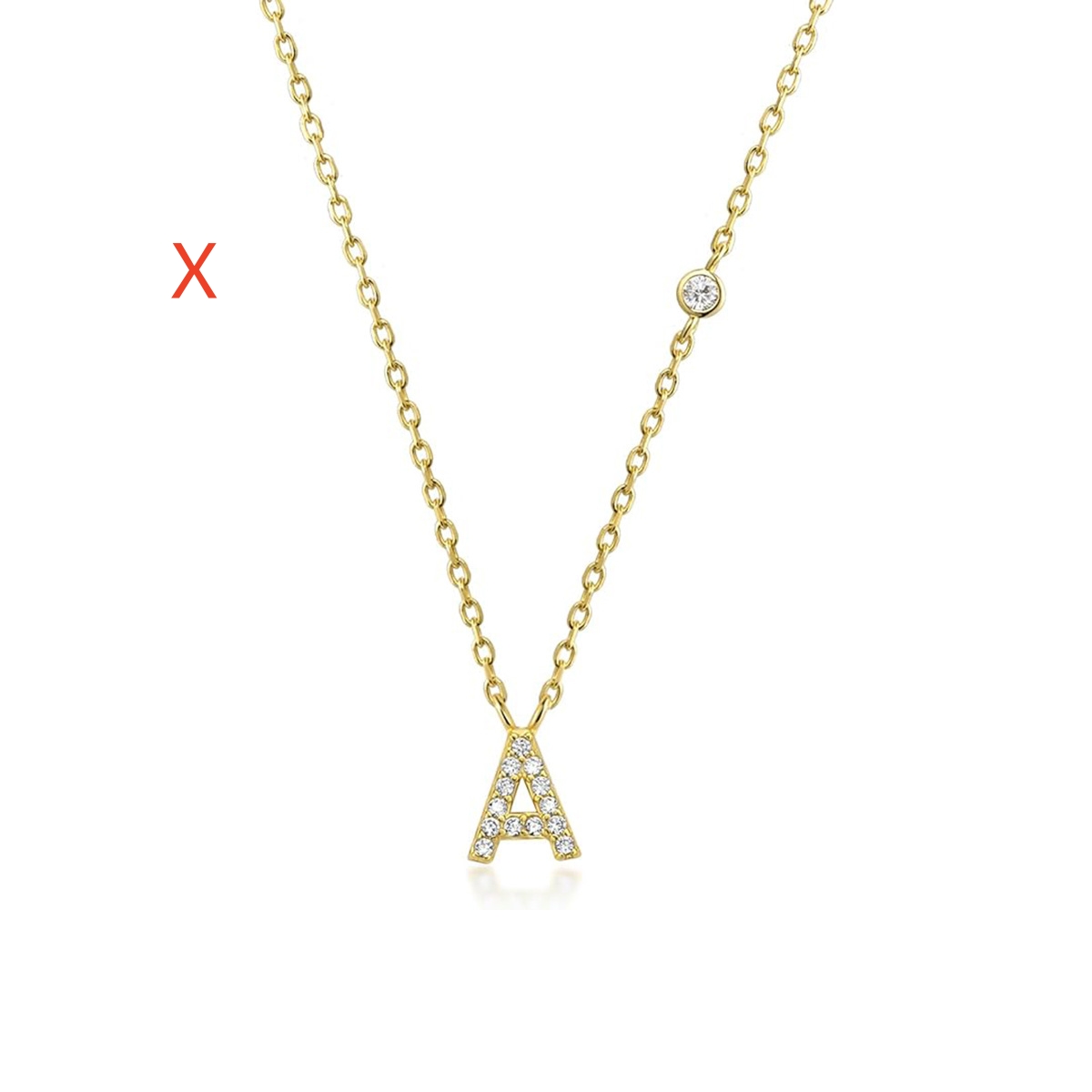 Luxury Gold Color A-Z Initials Necklace for Women - Cute CZ Pendant Fashion Jewelry Gift for Parties and Weddings - Image 16