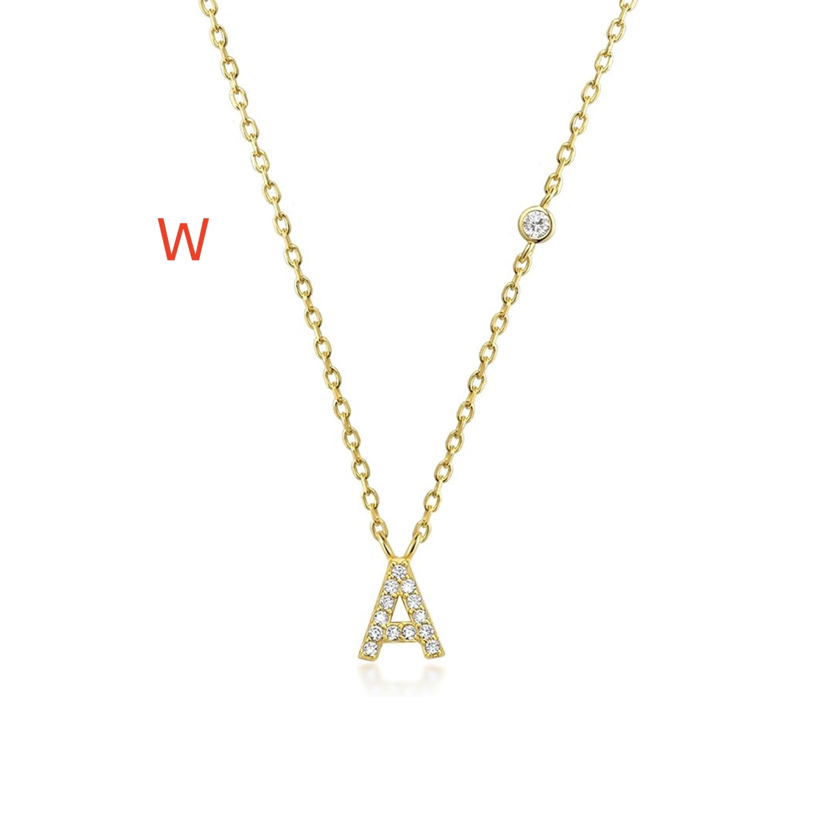 Luxury Gold Color A-Z Initials Necklace for Women - Cute CZ Pendant Fashion Jewelry Gift for Parties and Weddings - Image 17