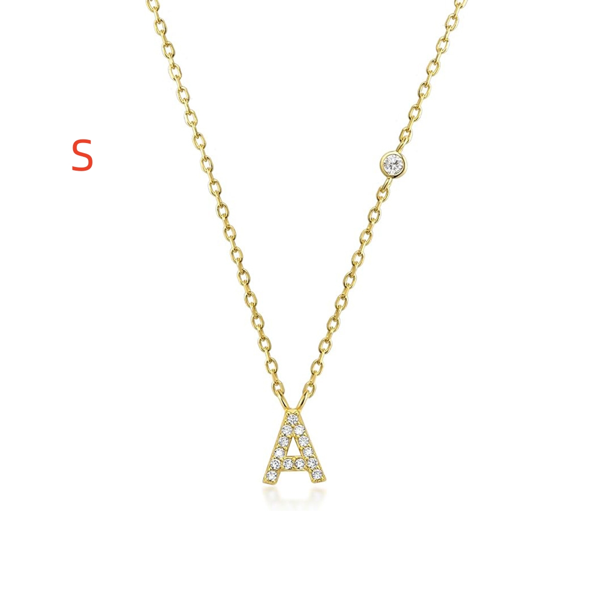 Luxury Gold Color A-Z Initials Necklace for Women - Cute CZ Pendant Fashion Jewelry Gift for Parties and Weddings - Image 20
