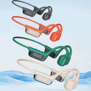 Display Screen Bluetooth-Compatible Bone Conduction Headset - 53 Waterproof Sports Earphones