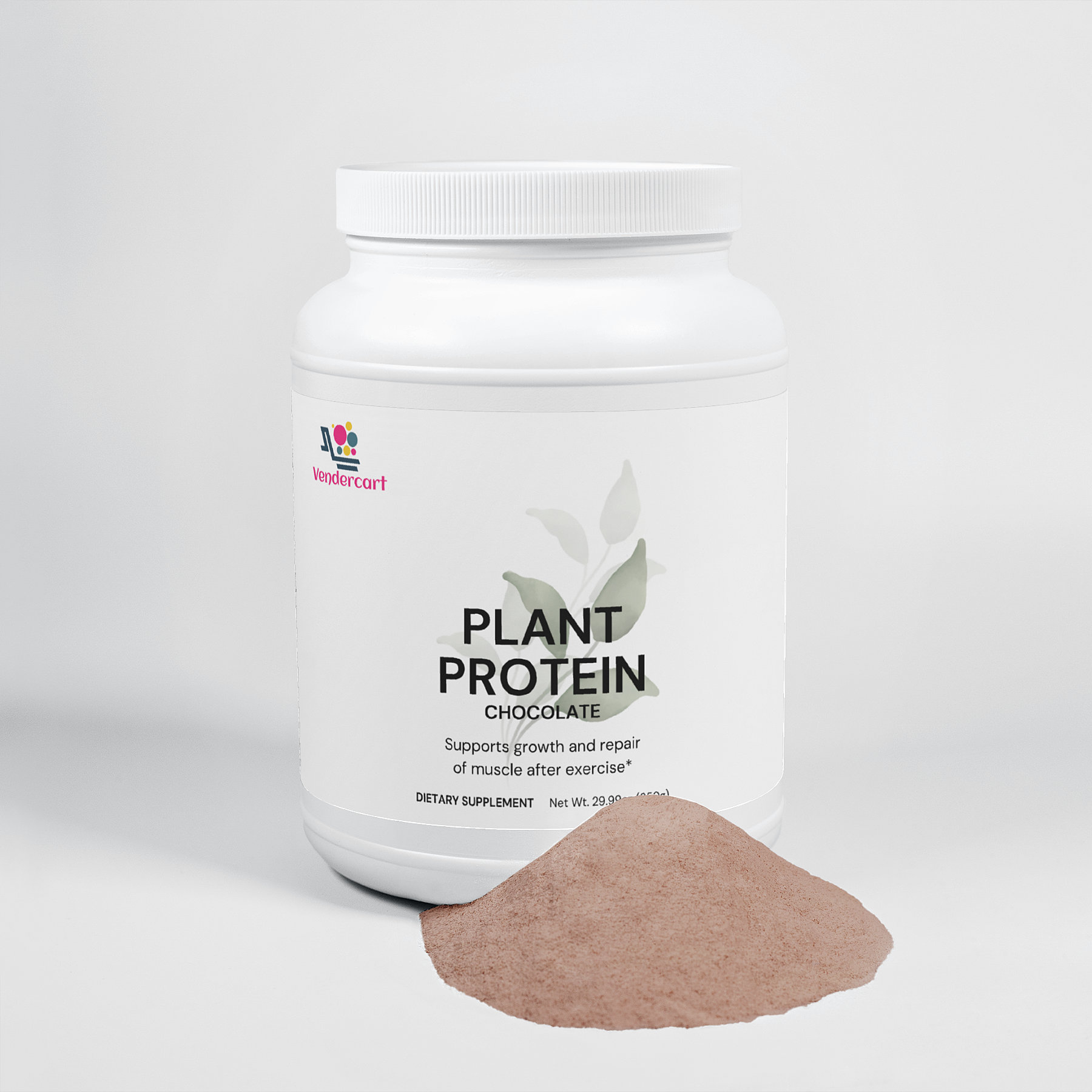 Plant Protein Chocolate - 21g Protein for Muscle Recovery, Weight Management & Digestive Health