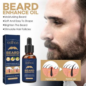 EELHOE Beard Care Oil - Nourishing & Strengthening Beard Growth Serum for Men, Enhances Moisture & Shine