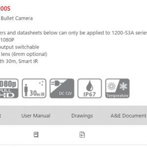 1200SP Dahua 2MP Security Camera - High-Quality Surveillance Solution