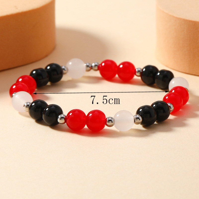 Stylish Crystal Bracelet with Tassel Design for Couples - Fashionable Accessory - Image 3