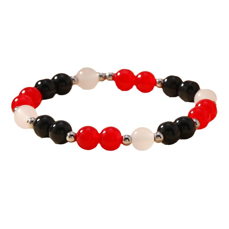 Stylish Crystal Bracelet with Tassel Design for Couples - Fashionable Accessory - Image 4