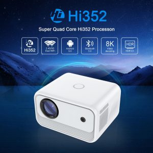 Home Office HD Projector - 300 Lumen Electric Focus for Stunning Clarity