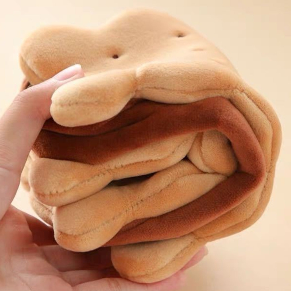Plush Sandwich Biscuit Pencil Bag - Adorable and Functional Storage Solution - Image 2